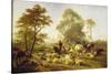 Canterbury Meadows, 1858-Thomas Sidney Cooper-Stretched Canvas