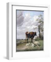 Canterbury Meadows, 19th Century-Thomas Sidney Cooper-Framed Giclee Print