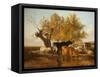Canterbury Meadows, Evening-Thomas Sidney Cooper-Framed Stretched Canvas