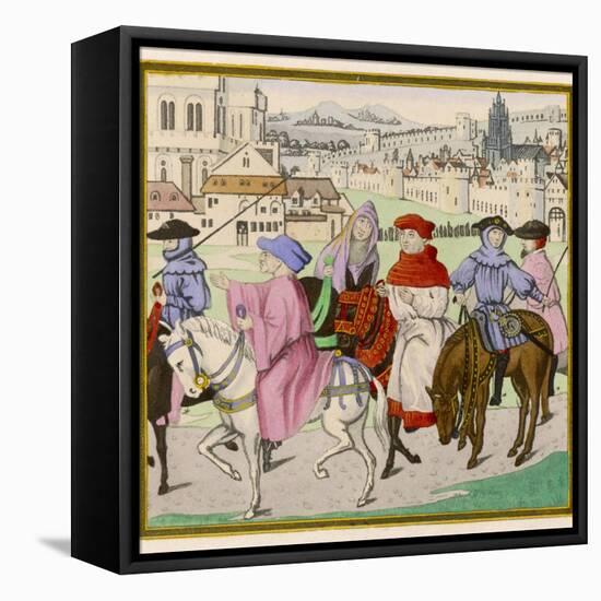 Canterbury Pilgrims-null-Framed Stretched Canvas