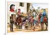 Canterbury Tales. Pilgrims Setting Off from the Tabard Inn.-Michael Godfrey-Framed Giclee Print