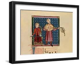 Cantigas De Santa Maria -Codice De Los Musicos, Rabel Y Laud Arabigo-Alfonso X-Framed Giclee Print