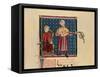 Cantigas De Santa Maria -Codice De Los Musicos, Rabel Y Laud Arabigo-Alfonso X-Framed Stretched Canvas
