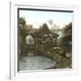 Canton (China), Courtyard of a House, 1860-Leon, Levy et Fils-Framed Photographic Print
