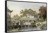 Canton Fountain Court-Thomas Allom-Framed Stretched Canvas