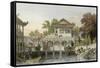 Canton Fountain Court-Thomas Allom-Framed Stretched Canvas