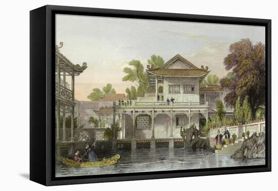 Canton Fountain Court-Thomas Allom-Framed Stretched Canvas