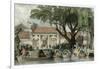 Canton Honan Landing Place-Thomas Allom-Framed Art Print