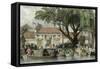 Canton Honan Landing Place-Thomas Allom-Framed Stretched Canvas