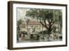 Canton Honan Landing Place-Thomas Allom-Framed Art Print