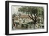 Canton Honan Landing Place-Thomas Allom-Framed Art Print