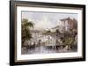 Canton Merchant House-Thomas Allom-Framed Art Print