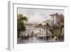 Canton Merchant House-Thomas Allom-Framed Art Print