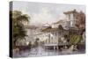 Canton Merchant House-Thomas Allom-Stretched Canvas