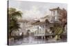 Canton Merchant House-Thomas Allom-Stretched Canvas