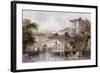 Canton Merchant House-Thomas Allom-Framed Art Print