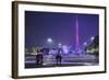 Canton Tower at Dusk, Guangzhou, Guangdong, China-Ian Trower-Framed Photographic Print