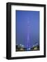 Canton Tower at Dusk, Guangzhou, Guangdong, China-Ian Trower-Framed Photographic Print