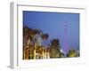 Canton Tower at Dusk, Haizhu District, Guangzhou, Guangdong Province, China-Ian Trower-Framed Photographic Print