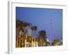 Canton Tower at Dusk, Haizhu District, Guangzhou, Guangdong Province, China-Ian Trower-Framed Photographic Print