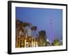 Canton Tower at Dusk, Haizhu District, Guangzhou, Guangdong Province, China-Ian Trower-Framed Photographic Print