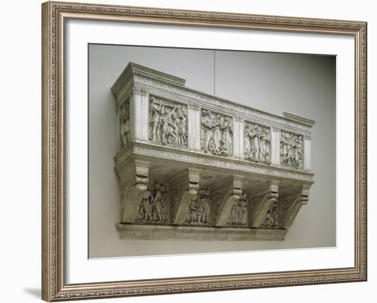 Cantoria (Singing Tribune) by Luca Della Robbia-null-Framed Photographic Print