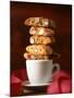 Cantucci Biscuits Piled on a Coffee Cup-Luzia Ellert-Mounted Photographic Print