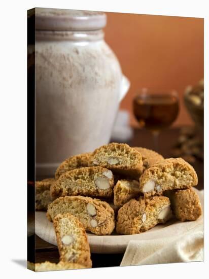 Cantuccini, Tuscan Biscuits with Hazelnuts and Almonds, Tuscany, Italy, Europe-Tondini Nico-Stretched Canvas