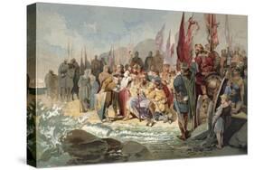 Canute Commanding the Waves-Maynard Brown-Stretched Canvas