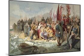 Canute Commanding the Waves-Maynard Brown-Mounted Giclee Print