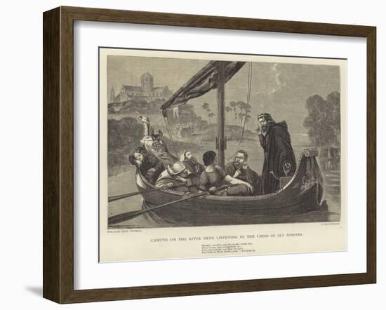 Canute on the River Nene Listening to the Choir of Ely Minster-William Cave Thomas-Framed Giclee Print