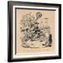 'Canute performing on his favourite instrument', c1860, (c1860)-John Leech-Framed Giclee Print