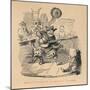 'Canute performing on his favourite instrument', c1860, (c1860)-John Leech-Mounted Giclee Print