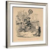 'Canute performing on his favourite instrument', c1860, (c1860)-John Leech-Framed Giclee Print