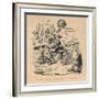 'Canute performing on his favourite instrument', c1860, (c1860)-John Leech-Framed Giclee Print