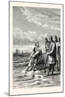 Canute Rebukes the Flattery of His Courtiers-null-Mounted Giclee Print