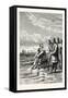 Canute Rebukes the Flattery of His Courtiers-null-Framed Stretched Canvas