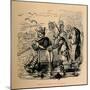 'Canute reproving his Courtiers', c1860, (c1860)-John Leech-Mounted Giclee Print