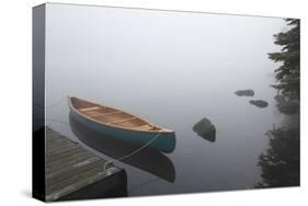 Canvas Cedar Canoe Haliburton-null-Stretched Canvas