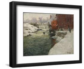 Canvas Factory by the Aker River (Kristiani), C. 1890-Fritz Thaulov-Framed Giclee Print