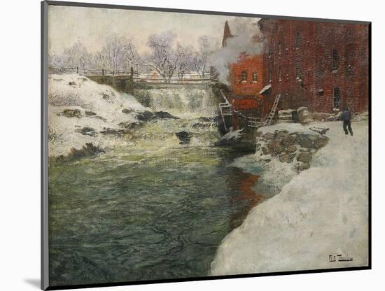 Canvas Factory by the Aker River (Kristiani), C. 1890-Fritz Thaulov-Mounted Giclee Print