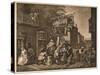 'Canvassing for Votes', Plate II from 'The Humours of an Election', 1757-William Hogarth-Stretched Canvas