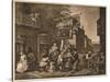 'Canvassing for Votes', Plate II from 'The Humours of an Election', 1757-William Hogarth-Stretched Canvas