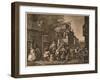 'Canvassing for Votes', Plate II from 'The Humours of an Election', 1757-William Hogarth-Framed Giclee Print