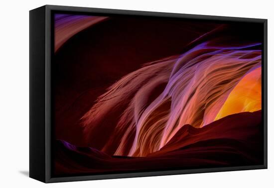 Canyon Abstract, Antelope Canyon, Page Arizona-Vincent James-Framed Stretched Canvas