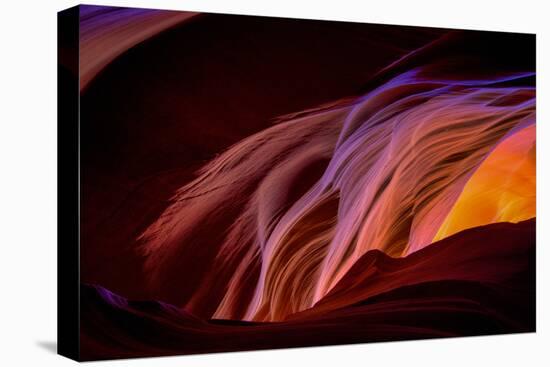 Canyon Abstract, Antelope Canyon, Page Arizona-Vincent James-Stretched Canvas