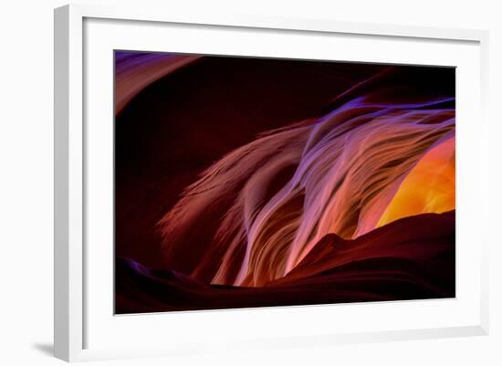 Canyon Abstract, Antelope Canyon, Page Arizona-Vincent James-Framed Photographic Print