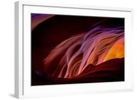 Canyon Abstract, Antelope Canyon, Page Arizona-Vincent James-Framed Photographic Print