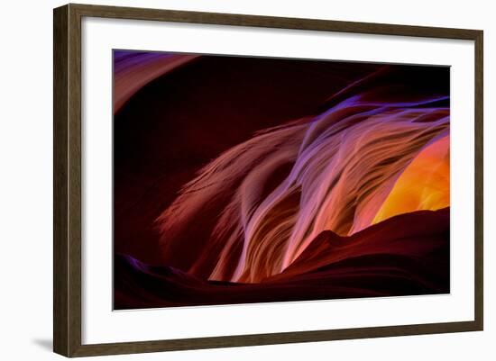 Canyon Abstract, Antelope Canyon, Page Arizona-Vincent James-Framed Photographic Print