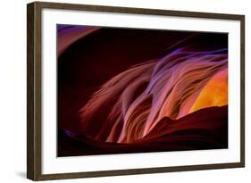 Canyon Abstract, Antelope Canyon, Page Arizona-Vincent James-Framed Photographic Print